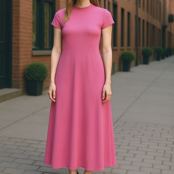 Jolie & Joy by FCT With Love Dresses & Skirts - Jolie & Joy Pink Maxi Dress With Open Back